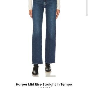 AGOLDE Harper mid rise straight in tempo Jeans